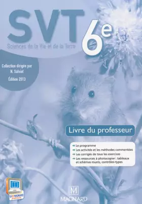Couverture du produit · SVT 6e - Livre du professeur: Édition 2013