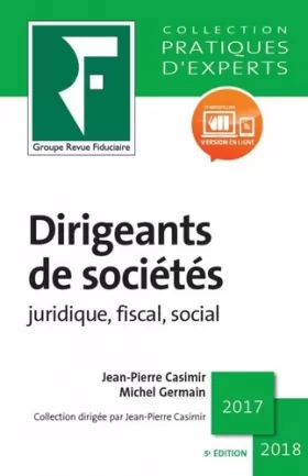 Couverture du produit · DIRIGEANTS DE SOCIETES 2018: JURIDIQUE FISCAL SOCIAL