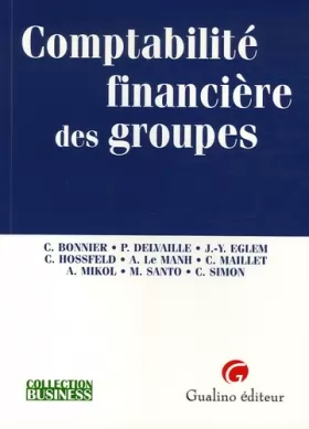 Couverture du produit · Comptabilité financière des groupes