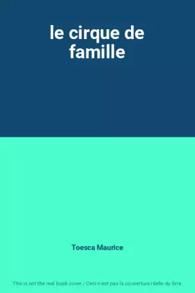 Couverture du produit · le cirque de famille