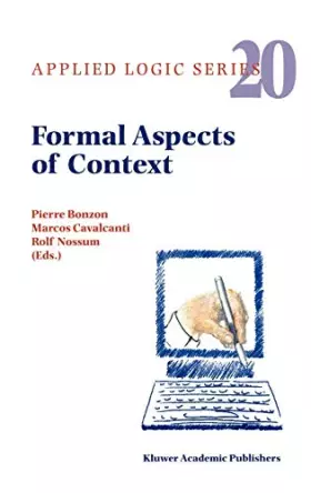 Couverture du produit · Formal Aspects of Context