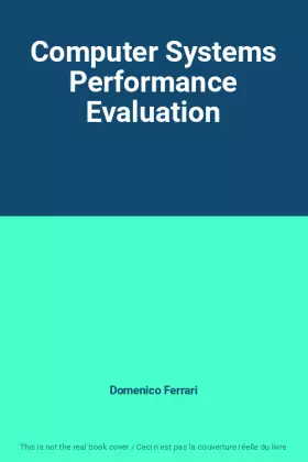 Couverture du produit · Computer Systems Performance Evaluation
