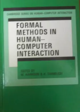 Couverture du produit · Formal Methods in Human-Computer Interaction