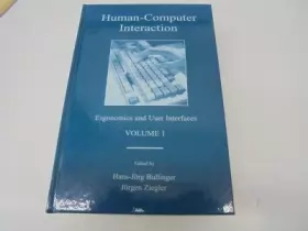 Couverture du produit · Human-Computer Interaction: Ergonomics and User Interfaces