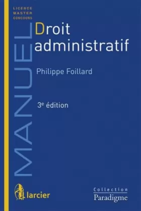 Couverture du produit · Droit administratif, 3ème Ed.