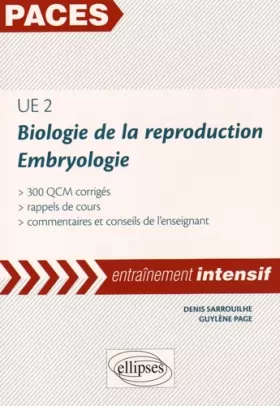 Couverture du produit · PACES UE2 Biologie de la Reproduction Embryologie