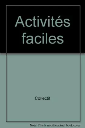 Couverture du produit · Activités faciles