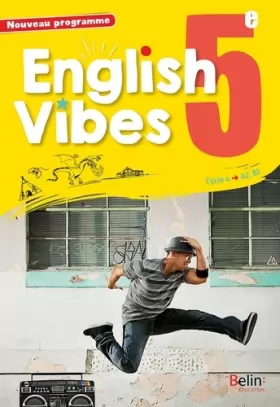 Couverture du produit · English Vibes, manuel d'anglais LV1 5è livre de l'élève