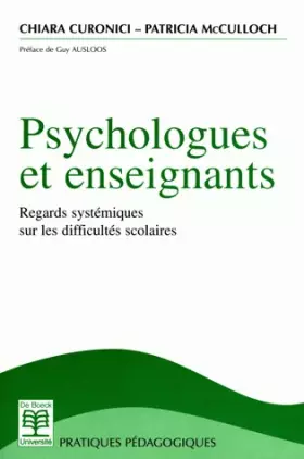 Couverture du produit · Psychologues et enseignants