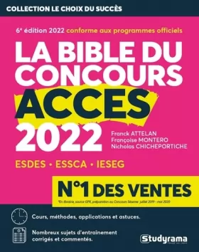 Couverture du produit · La bible du concours Acces 2022