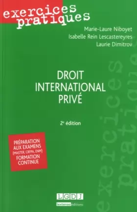 Couverture du produit · Droit international privé, 2ème Ed.