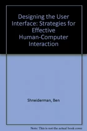 Couverture du produit · Designing for Effective Human/Computer Interaction