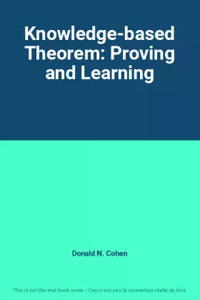 Couverture du produit · Knowledge-based Theorem: Proving and Learning