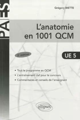 Couverture du produit · Anatomie en 1001 QCM