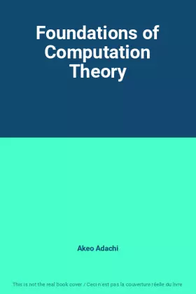 Couverture du produit · Foundations of Computation Theory