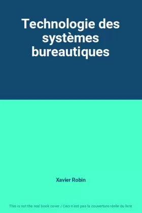Couverture du produit · Technologie des systèmes bureautiques