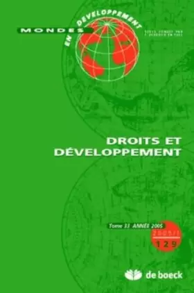 Couverture du produit · Mondes en Developpement 20051 - N.129 Droits et Developpement