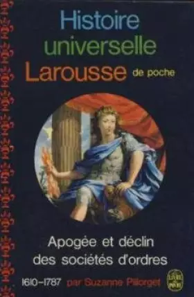 Couverture du produit · Apogée et declin des societes d'ordre 1610-1787
