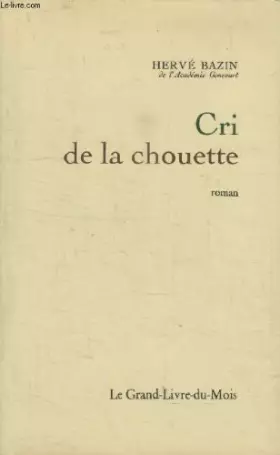 Couverture du produit · Cri de la chouette.