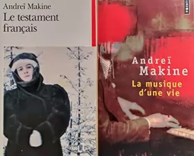 Couverture du produit · Andreï Makine, LOT 2 Livres: Le testament français / La musique d'une vie.