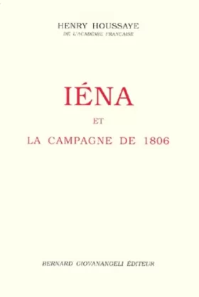 Couverture du produit · IENA ET LA CAMPAGNE DE 1806