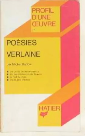 Couverture du produit · Poésie - Verlaine (Profil d'une oeuvre)