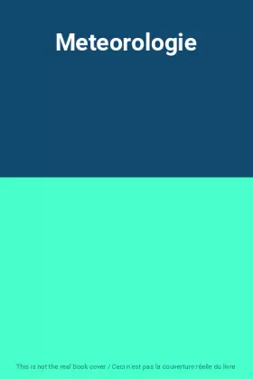 Couverture du produit · Meteorologie