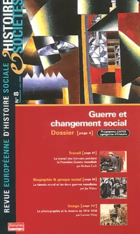 Couverture du produit · Histoire & Sociétés, N° 8 octobre 2003 : Guerre et changement social