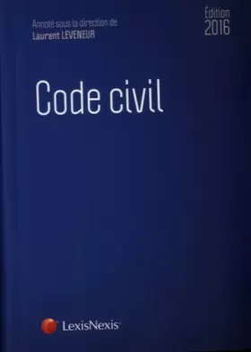 Couverture du produit · Code civil 2016