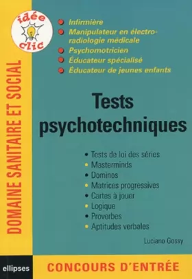 Couverture du produit · Tests psychotechniques