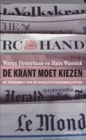 Couverture du produit · Krant moet kiezen: de toekomst van de kwaliteitsjournalistiek