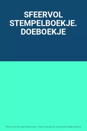 Couverture du produit · SFEERVOL STEMPELBOEKJE. DOEBOEKJE