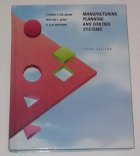 Couverture du produit · Manufacturing Planning and Control SystemsThird Edition