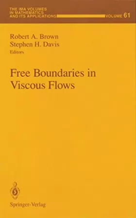 Couverture du produit · Free Boundaries in Viscous Flows