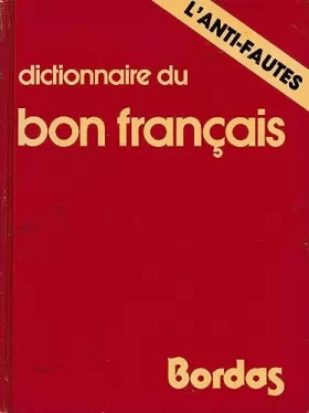 Couverture du produit · Dictionnaire du bon français