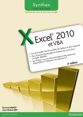 Couverture du produit · Excel 2010 et VBA Synthex