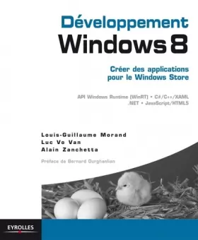 Couverture du produit · Développement Windows 8 - Créer des applications pour le Windows Store. API Windows Runtime (WinRT), C/C++/XAML,.Net,JavaScript