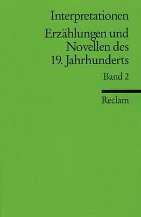Couverture du produit · Erzahlungen Und Novellen DES 19. Jahrhunderts