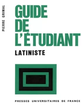 Couverture du produit · Guide de l'étudiant latiniste, 1ère édition