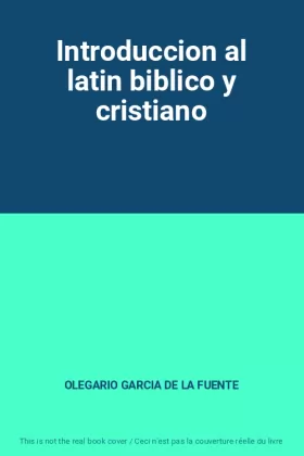 Couverture du produit · Introduccion al latin biblico y cristiano