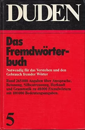 Couverture du produit · Duden Fremdworterbuch