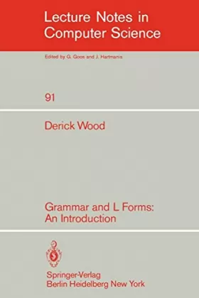Couverture du produit · Grammar and L Forms: An Introduction (Lecture Notes in Computer Science)