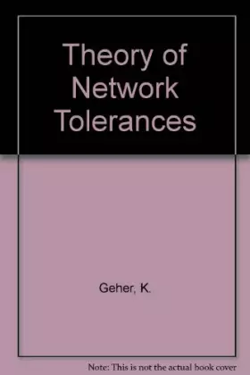 Couverture du produit · Theory of network tolerances,