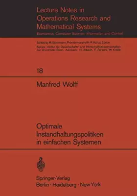 Couverture du produit · Optimale Instandhaltungspolitiken in Einfachen Systemen