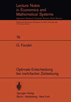Optimale Entscheidung bei mehrfacher Zielsetzung - Günter Fandel