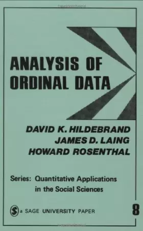 Couverture du produit · HILDEBRAND: ANALYSIS OF ORDINAL DATA (PAPER)