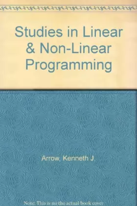 Couverture du produit · Studies in Linear & Non-Linear Programming