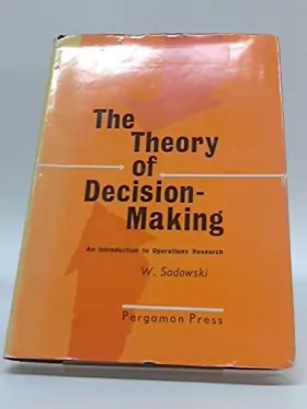 Couverture du produit · Theory of Decision Making