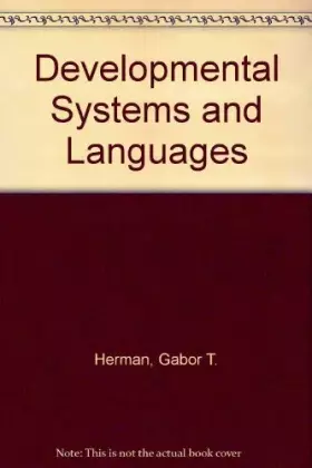 Couverture du produit · Developmental Systems and Languages