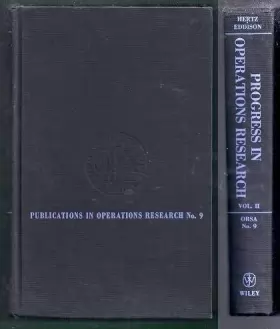 Couverture du produit · Progress in Operations Research. Volume II.